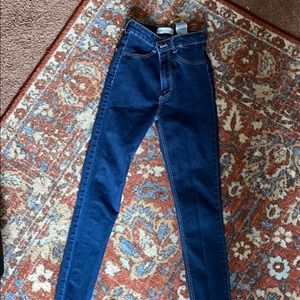 Zara blue skinny jeans